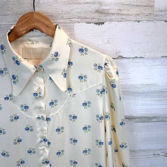 NWOT Folk Saint Sienna Dress Kindred Floral Prairie Western Mini Small Cottage - Picture 9 of 15